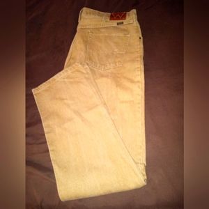 Wrangler Men's Golden Tan Jeans ( Size: 36 x 34)